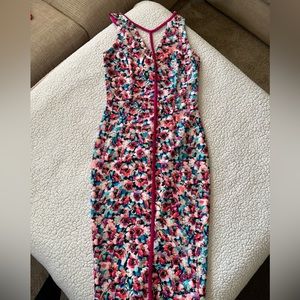 Nicole miller floral body con dress